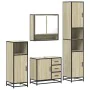 Juego de muebles de baño 4 pzas contrachapada roble sonoma von , Badezimmermöbel - Ref: Foro24-3301226, Preis: 412,54 €, Raba...
