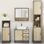 Juego de muebles de baño 4 pzas contrachapada roble sonoma von , Badezimmermöbel - Ref: Foro24-3301226, Preis: 412,54 €, Raba...