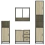 Juego de muebles de baño 4 pzas contrachapada roble sonoma von , Badezimmermöbel - Ref: Foro24-3301226, Preis: 412,54 €, Raba...