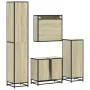 Juego de muebles de baño 4 pzas contrachapada roble sonoma von , Badezimmermöbel - Ref: Foro24-3301226, Preis: 412,54 €, Raba...