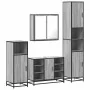 Set de muebles de baño 4 pzas madera contrachapada gris sonoma by , Bathroom furniture - Ref: Foro24-3301213, Price: 418,83 €...