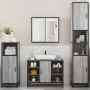 Set de muebles de baño 4 pzas madera contrachapada gris sonoma by , Bathroom furniture - Ref: Foro24-3301213, Price: 418,83 €...