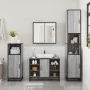 Set de muebles de baño 4 pzas madera contrachapada gris sonoma by , Bathroom furniture - Ref: Foro24-3301213, Price: 418,83 €...