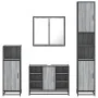 Set de muebles de baño 4 pzas madera contrachapada gris sonoma by , Bathroom furniture - Ref: Foro24-3301213, Price: 418,83 €...