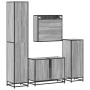 Set de muebles de baño 4 pzas madera contrachapada gris sonoma by , Bathroom furniture - Ref: Foro24-3301213, Price: 418,83 €...