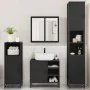 Juego de muebles de baño 4 pzas madera contrachapada negro de , Muebles de baño - Ref: Foro24-3301205, Precio: 427,67 €, Desc...