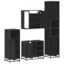 Juego de muebles de baño 4 pzas madera contrachapada negro de , Muebles de baño - Ref: Foro24-3301205, Precio: 427,67 €, Desc...