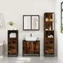 Set de muebles baño 4 pzas madera contrachapada roble ahumado von , Badezimmermöbel - Ref: Foro24-3301247, Preis: 291,89 €, R...