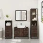 Set de muebles baño 4 pzas madera contrachapada roble marrón von , Badezimmermöbel - Ref: Foro24-3301264, Preis: 425,67 €, Ra...