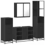 Juego de muebles de baño 4 pzas madera contrachapada negro von , Badezimmermöbel - Ref: Foro24-3301270, Preis: 365,47 €, Raba...