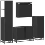 Juego de muebles de baño 4 pzas madera contrachapada negro von , Badezimmermöbel - Ref: Foro24-3301270, Preis: 365,47 €, Raba...