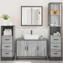 Set de muebles de baño 4 pzas madera contrachapada gris sonoma de , Muebles de baño - Ref: Foro24-3301253, Precio: 359,77 €, ...