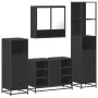 Juego de muebles de baño 4 pzas madera contrachapada negro by , Bathroom furniture - Ref: Foro24-3301300, Price: 345,43 €, Di...