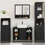 Juego de muebles de baño 4 pzas madera contrachapada negro by , Bathroom furniture - Ref: Foro24-3301300, Price: 345,43 €, Di...