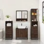 Set de muebles baño 4 pzas madera contrachapada roble marrón von , Badezimmermöbel - Ref: Foro24-3301279, Preis: 321,40 €, Ra...
