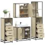 Juego de muebles de baño 4 pzas contrachapada roble sonoma by , Bathroom furniture - Ref: Foro24-3301266, Price: 323,29 €, Di...