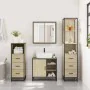 Juego de muebles de baño 4 pzas contrachapada roble sonoma by , Bathroom furniture - Ref: Foro24-3301266, Price: 323,29 €, Di...
