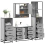 Set de muebles de baño 4 pzas madera contrachapada gris sonoma by , Bathroom furniture - Ref: Foro24-3301293, Price: 454,03 €...