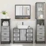 Set de muebles de baño 4 pzas madera contrachapada gris sonoma by , Bathroom furniture - Ref: Foro24-3301293, Price: 454,03 €...
