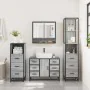 Set de muebles de baño 4 pzas madera contrachapada gris sonoma by , Bathroom furniture - Ref: Foro24-3301293, Price: 454,03 €...