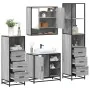 Set de muebles de baño 4 pzas madera contrachapada gris sonoma von , Badezimmermöbel - Ref: Foro24-3301298, Preis: 347,39 €, ...