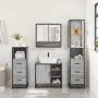 Set de muebles de baño 4 pzas madera contrachapada gris sonoma von , Badezimmermöbel - Ref: Foro24-3301298, Preis: 347,39 €, ...