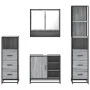 Set de muebles de baño 4 pzas madera contrachapada gris sonoma von , Badezimmermöbel - Ref: Foro24-3301298, Preis: 347,39 €, ...