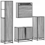 Set de muebles de baño 4 pzas madera contrachapada gris sonoma von , Badezimmermöbel - Ref: Foro24-3301298, Preis: 347,39 €, ...