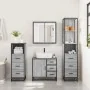 Set de muebles de baño 4 pzas madera contrachapada gris sonoma von , Badezimmermöbel - Ref: Foro24-3301258, Preis: 372,55 €, ...