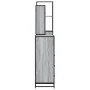 Set de muebles de baño 4 pzas madera contrachapada gris sonoma von , Badezimmermöbel - Ref: Foro24-3301258, Preis: 372,55 €, ...