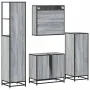 Set de muebles de baño 4 pzas madera contrachapada gris sonoma von , Badezimmermöbel - Ref: Foro24-3301258, Preis: 372,55 €, ...