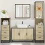 Juego de muebles de baño 4 pzas contrachapada roble sonoma by , Bathroom furniture - Ref: Foro24-3301251, Price: 330,97 €, Di...