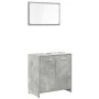 Set muebles de baño 2 piezas madera contrachapada gris hormigón von , Badezimmermöbel - Ref: Foro24-3324851, Preis: 93,57 €, ...