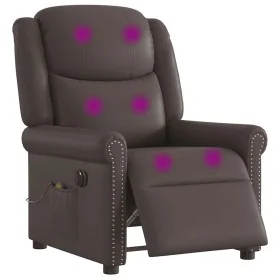 Sillón reclinable de masaje eléctrico marrón brillante von , Sessel - Ref: Foro24-3303417, Preis: 276,93 €, Rabatt: %