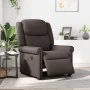 Sillón reclinable de masaje eléctrico marrón brillante by , Armchairs - Ref: Foro24-3303417, Price: 279,33 €, Discount: %