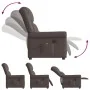 Sillón reclinable de masaje eléctrico marrón brillante by , Armchairs - Ref: Foro24-3303417, Price: 279,33 €, Discount: %