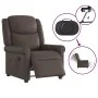 Sillón reclinable de masaje eléctrico marrón brillante by , Armchairs - Ref: Foro24-3303417, Price: 279,33 €, Discount: %