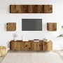 Conjunto de mueble de TV 6 piezas montado la pared madera vieja von , TV-Möbel - Ref: Foro24-3328989, Preis: 210,69 €, Rabatt: %