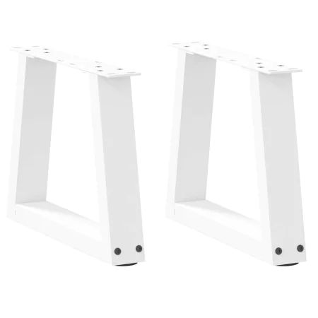 Patas para mesa de comedor forma V 2 uds blanco 30x(30-31,3) cm de , Patas para mesas - Ref: Foro24-4012521, Precio: 43,81 €,...