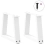 Patas para mesa de comedor forma V 2 uds blanco 30x(30-31,3) cm de , Patas para mesas - Ref: Foro24-4012521, Precio: 43,81 €,...