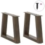 Patas para mesa de comedor en forma de V 2 uds acero natural by , Table legs - Ref: Foro24-4012523, Price: 43,81 €, Discount: %