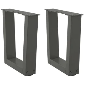 Patas para mesa comedor forma V 2 uds antracita 40x(30-31,3) cm by , Table legs - Ref: Foro24-4012606, Price: 48,92 €, Discou...