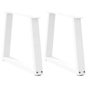 Patas para mesa de comedor forma V 2 uds blanco 50x(42-43,3) cm von , Tischbeine - Ref: Foro24-4012549, Preis: 65,63 €, Rabat...