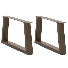 Patas para mesa de comedor en forma de V 2 uds acero natural by , Table legs - Ref: Foro24-4012535, Price: 63,33 €, Discount: %