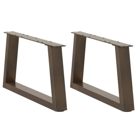 Patas para mesa de comedor en forma de V 2 uds acero natural by , Table legs - Ref: Foro24-4012535, Price: 63,33 €, Discount: %