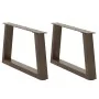 Patas para mesa de comedor en forma de V 2 uds acero natural by , Table legs - Ref: Foro24-4012535, Price: 63,33 €, Discount: %