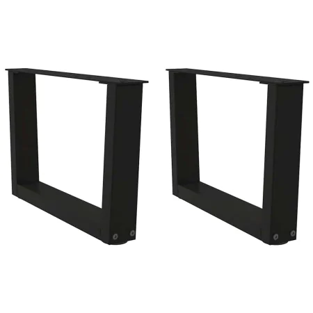 Patas para mesa de comedor forma V 2 uds negro 60x(30-31,3) cm by , Table legs - Ref: Foro24-4012612, Price: 64,32 €, Discoun...