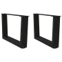 Patas para mesa de comedor forma V 2 uds negro 60x(30-31,3) cm by , Table legs - Ref: Foro24-4012612, Price: 64,32 €, Discoun...