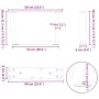 Patas para mesa de comedor forma V 2 uds negro 60x(30-31,3) cm by , Table legs - Ref: Foro24-4012612, Price: 64,32 €, Discoun...