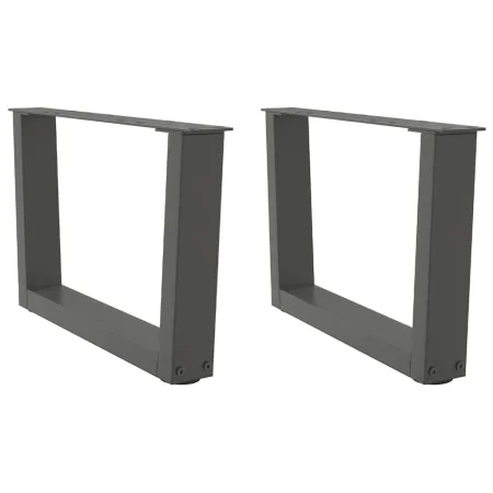 Patas para mesa comedor forma V 2 uds antracita 50x(30-31,3) cm de , Patas para mesas - Ref: Foro24-4012610, Precio: 59,60 €,...